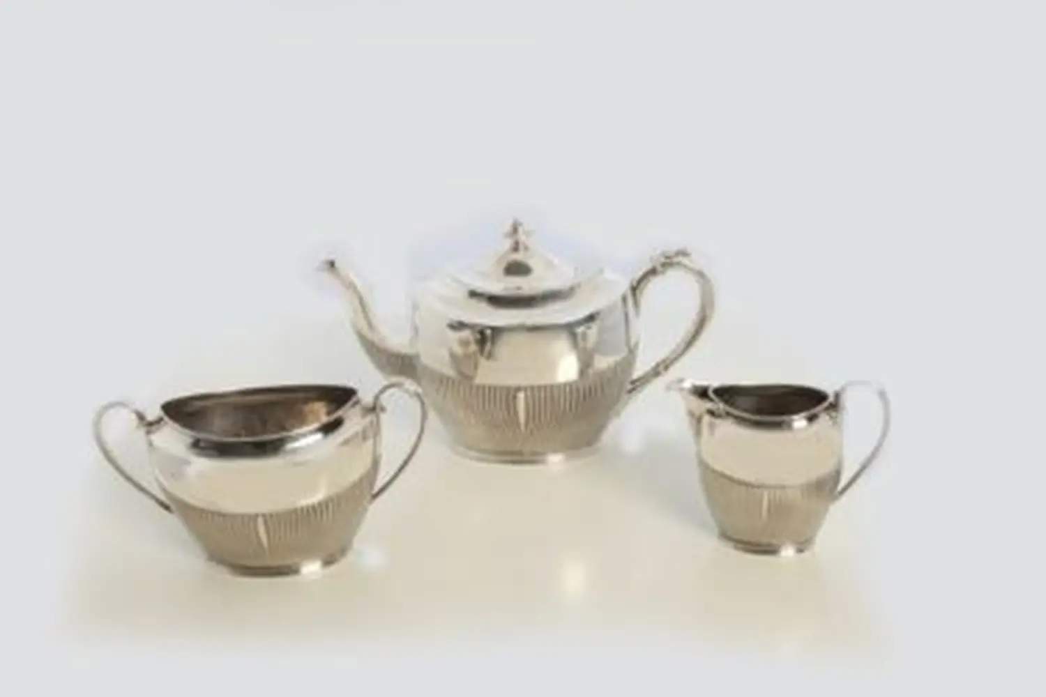 3 Teilige Silber Tee-service von Antik Cleversulzbach