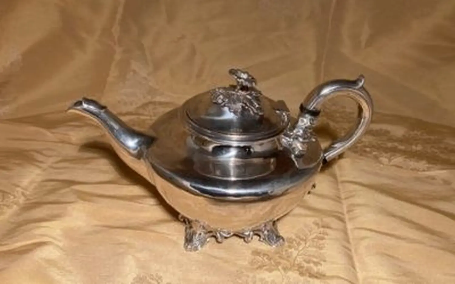 Silber Tee-Kanne victorian Antik Cleversulzbach