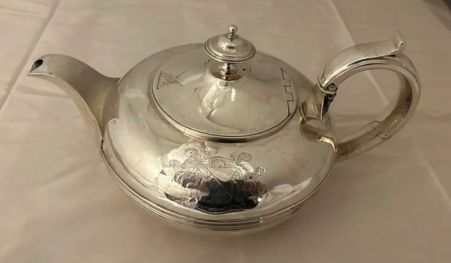 Silver Teapot  „Georgian“ von Antik Cleversulzbach